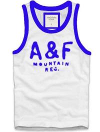 heren abercrombie and fitch mountain reg tanktop blauw wit Wholesale Store 2junc521